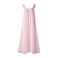 thumbnail image 5 of LWITHSZG Plus Size Ruffle Maxi Dresses for Women Pleated Front Flowy Sleeveless Summer Dress Beach Vacation Long Sundress S-5XL, 5 of 6