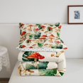 thumbnail image 5 of Homewish Retro Plant Mushrooms Queen Comforter Set,Wild Botanical Fungi Comforter Sets Queen,Beige,Polkadot Reversible,3-Piece,1 Comforter and 2 Pillowcases, 5 of 7