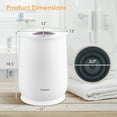 thumbnail image 3 of Costway 21L Large Capacity Towel Warmer with Flip-top Lid Auto Shut off Fragrance Holder White, 3 of 11