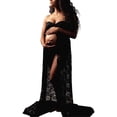 thumbnail image 2 of EYIIYE Women Photography Prop Pregnancy Off Shoulder Sleeveless Lace Maternity, 2 of 6