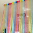 thumbnail image 3 of Door String Curtains for Doorway Tassels Hanging Fringe Hippie Room Divider Window Hallway Entrance Wall Closet Bedroom Privacy Decor (39×79in/100×200cm, Rainbow), 3 of 7