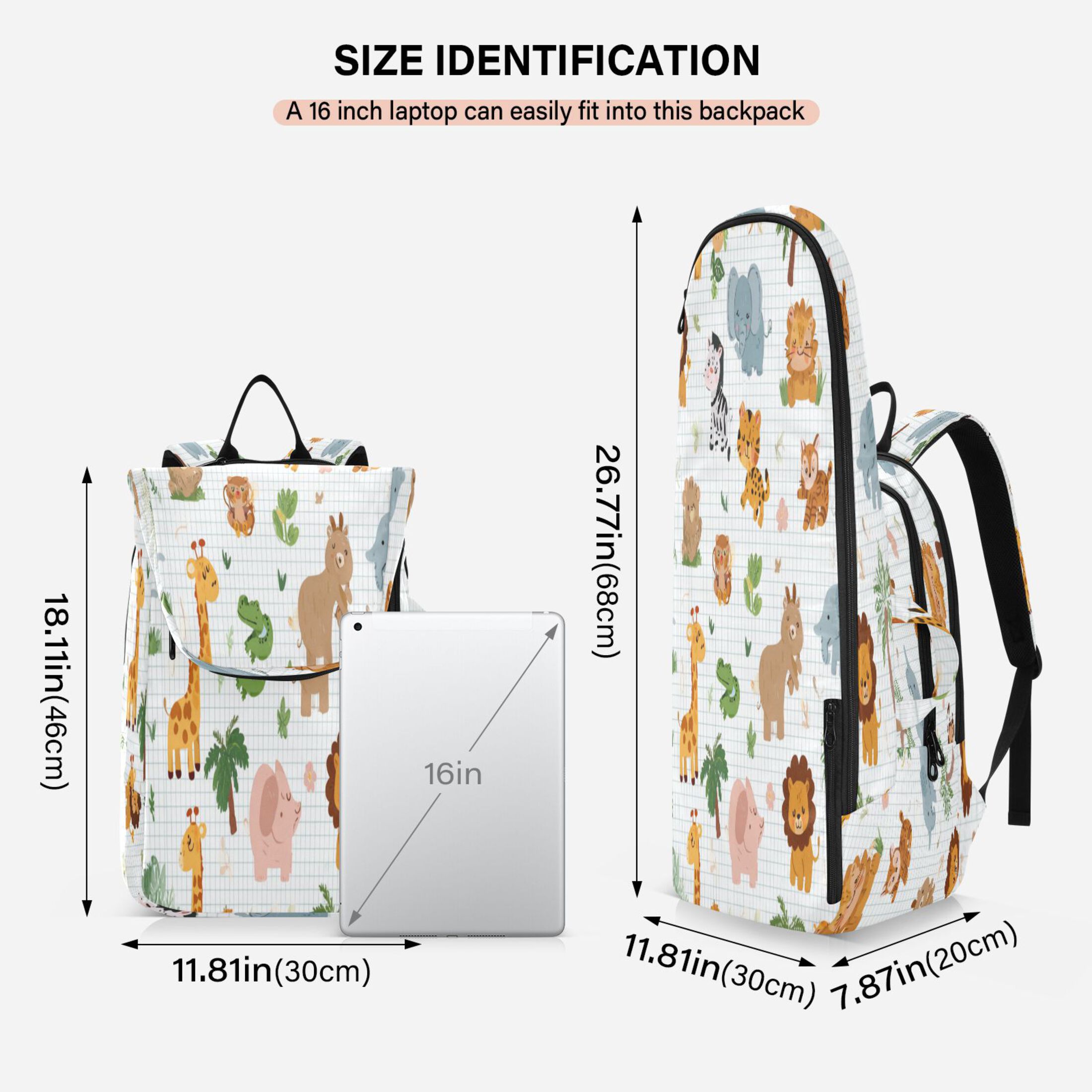 2 Racquet Holder Tennis Backpack Tennis Racket Covers Gym Bags Zoo Party