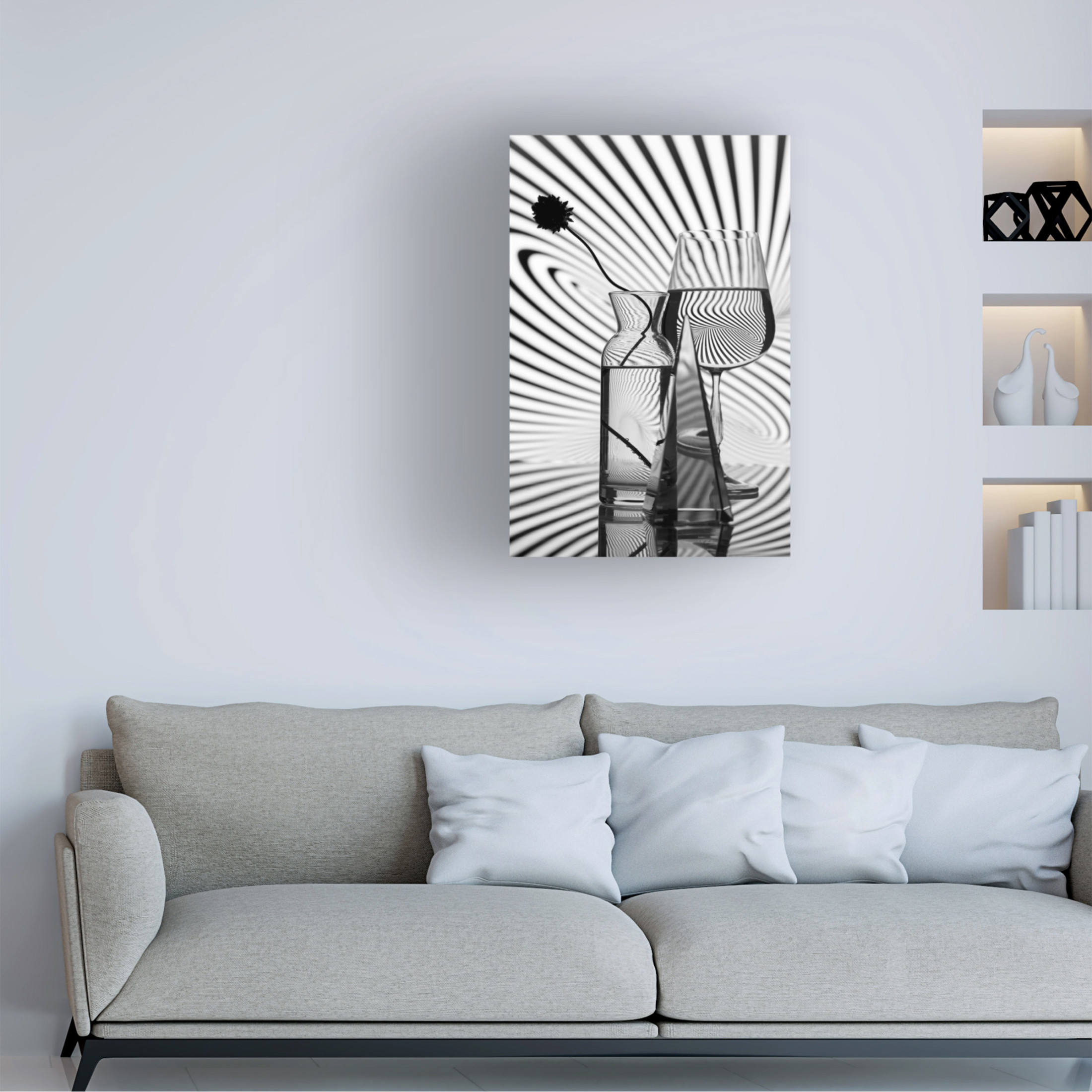 Trademark Fine Art Larisa Usmanova Glass And Lines Canvas Wall Art