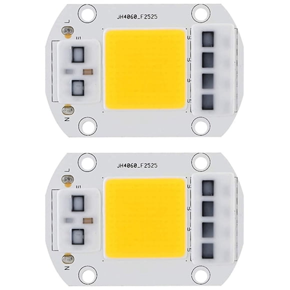 2X LED Blanc Chaud Bulles Puce Économe en Énergie Source de Lumière Haute Tension Puce LED Haute Puissance pour Éclairage de Circulation 100W 220V