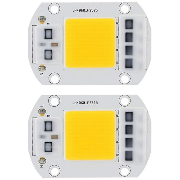 2X Chip de Ahorro de Energía Bubles LED Blanco CáLido Fuente de Luz de Alto Voltaje Chip LED de Alta Potencia para Iluminación de TráFico 100W 220V