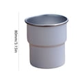 thumbnail image 3 of Copa De Campamento Copa De Campamento Taza de agua para acampar Taza de cerveza de café al aire libre de acero inoxidable apilable (Blanco), 3 of 5