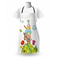 thumbnail image 3 of Donkey Apron, Donkey Loaded with Baggages Standing on a Green Hill Spring Season Nature, Unisex Kitchen Bib with Adjustable Neck for Cooking Gardening, Adult Size, Multicolor, by Ambesonne, 3 of 4