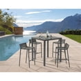 thumbnail image 2 of Meridian Furniture Maldives Outdoor Patio Square Bar Table, 2 of 28