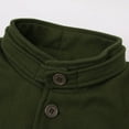 thumbnail image 6 of QHFBli Oversized Mens Trench Coat Men Solid Color Stand Up Collar Long Windbreaker Business Foreign Trade Loose Green XXL, 6 of 8