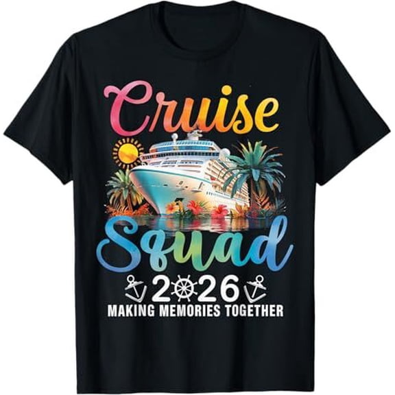 Brythos Cruise Squad 2026 Family Summer Vacation T-Shirts Making Memories Together Cruise Outfit