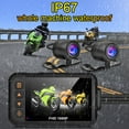 thumbnail image 3 of Xingzhi 3 Inch Motorcycle Driving Recorder Motorbike Scooter 1080P Cycling Recording DVR Front Rear Camera Motorcycles, 3 of 6