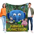 thumbnail image 1 of Junction Jungle anti-pilling, suave, ligera, esponjosa y acogedora de lujo para hogar y cocina – Perfecta para niños y adultos,50X70cm, 1 of 6