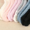 thumbnail image 6 of JZROCKER Women Cute Bowknot Christmas Fuzzy Slipper Socks Home Sleep Indoor Stockings, 6 of 21
