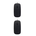 thumbnail image 4 of Transemion Mouse Wired Optical Computer Mouses Skin Touch Computers Fitting Laptop Gift Networking Keyboards Table Study Black 2Set, 4 of 6