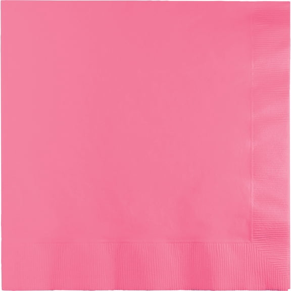 Party Central 2-Ply Disposable Luncheon Napkins - 6.5" - Candy Pink - Club Pack of 600