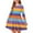 Purple, variant on HAOTAGS Teen Girls' Striped Round-Neck Long-Sleeved Dresses Casual Spring Fall Dresses Blue Size 4 Years