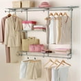 thumbnail image 3 of Rubbermaid Configuration 3-6 Pieds Kit d'Organisateur de Rangement Personnalisé pour Placard, Blanc, 3 of 5