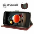 thumbnail image 3 of Mobile Phone Cover for Lg K8 2018, Cover Premium Pu Leather Tpu Flip Cover Magnetic Closure Card Compartment Stand Function Wallet with Lanyard Protective Cover, 3 of 7