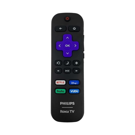 Restored Ceybo Original 3226000856 Remote Control for Philips Roku Smart TV Includes Netflix, Disney+, Hulu & Vudu Shortcuts 100005397 100012584 100012585 (Refurbished)