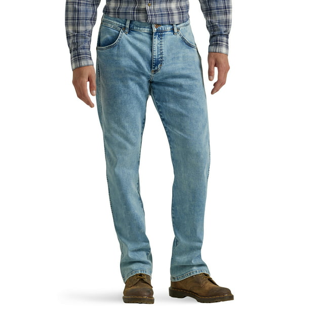Wrangler® Men's 5-Pocket Slim Straight Jean with Stretch, Sizes 30-42 ...