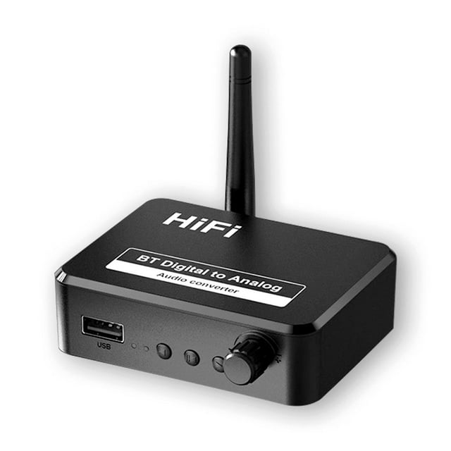 Digital to Analog Adapter Bluetooth-compatible Fast Transmission Speed USB Port Audio Converter Speaker Music Streaming Device