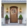 thumbnail image 2 of TVYTYAT Tulip Wreath with Bows - 18" Spring Door Decor for Valentine's Easter, Faux Floral Hanging for Home Wall Party Decorations, 2 of 6