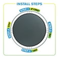 thumbnail image 5 of Machrus Upper Bounce Replacement Trampoline Mat, Fits 9x15 FT Rectangular Trampoline Frames with 90 V-Rings, 7" Springs - Premium Trampoline Mat Replacement for All Trampoline - MAT ONLY, 5 of 5