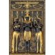 thumbnail image 1 of Impresiones de arte egipcio antiguo negro dorado, carteles 3D, Faraón y sus maidines, pintura de pared de lienzo para habitación, imágenes decorativas, 1 of 4