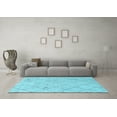 thumbnail image 3 of Ahgly Company Indoor Rectangle Solid Light Blue Modern Area Rugs, 6' x 9', 3 of 4