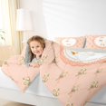 thumbnail image 3 of Manfei Cartoon Goose Animal Full Size Comforter Sets,Rustic Floral Botanical Bedding Comforter Set,Light Gray Reversible,3pcs,1 Comforter and 2 Pillowcases, 3 of 7
