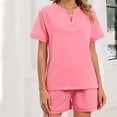 thumbnail image 5 of Womens 2 Piece Short Sets Spring 2026 Matching Travel Vacation Beach Outfits Sweatsuit Pocket, 5 of 6