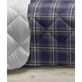thumbnail image 3 of Checkered Down Alternative Comforter, Vintage Plaid Scottish Tartan Pattern with Retro Display Checks Lines, Microfiber Quilt for All Season, 5 Sizes, Dark Blue Coral Cream, by Ambesonne, 3 of 3