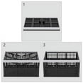 thumbnail image 2 of Collapsible Utility Crate Storage Bin, Folding Plastic Stackable Utility Crates, Black, 2PK - 42L, 2 of 7