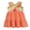 Orange, variant on Aideaone Girls Dress with Back Criss Cross Sleeveless Kids Summer Sundress for Girls 6-10 Years