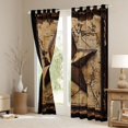 thumbnail image 3 of Homewish Texas Stars Blackout Curtains Set of 2 (52x84 Each) for Teens Boys Girls,Abstract Retro Vintage Window Curtains,Western Theme Curtains and Drapes,Breathable Home Decor, 3 of 6
