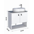 thumbnail image 5 of Mueble de Baño tipo Gabinete Flotante Madik color Blanco con Lavabo 102857, 5 of 5