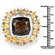thumbnail image 3 of 9.16 Carat Genuine Smoky Quartz & Citrine .925 Sterling Silver Ring QJ Model, 3 of 3