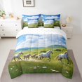 thumbnail image 2 of YST Galloping Horses Comforter Set, 7 Pieces, Kids Bedding Set, Full Size, Farm Animal Theme, 2 of 4