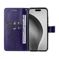 thumbnail image 5 of TECH CIRCLE for iPhone 16 Plus Case 6.7" 2024, PU Leather Flip Wallet Case with Stand Function, Built-in Card Slots & Cash Pocket, Lightweight Protective Slim Cute Handy Cover with Lanyard, Purple, 5 of 8