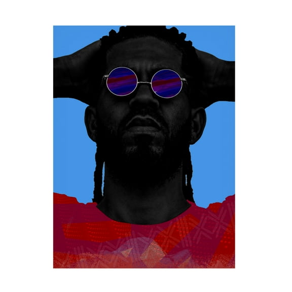 Canvas Wall Art - NUMA Art 'PurpLee' Wall Art for Living Room, Bedroom, or Office Décor by Trademark Fine Art - 14 x 19 Inches