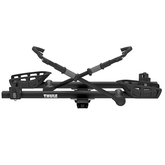 Thule 9036XTB Bike Rack - Receiver Hitch Mount T2 Pro XT Fits 2 Inch Receivers; 4 Bike Capacity; Frame Clamp; Black; Lockable; Folding