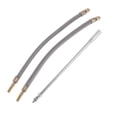 thumbnail image 1 of 1 Set de Extensión de Válvula de Neumático de Cobre de 180 Grados con Extensión de Vástago de Válvula de Neumático de Acero Inoxidable de 300 mm para Coche, Motocicleta, RV, Camión, Bicicleta, 1 of 6