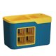 thumbnail image 1 of Estante de almacenamiento de condimentos de cocina Estante de almacenamiento de condimentos de plástico Estante multifuncional para cuchillos Organizador de especias Estante de almacenamiento Azul y a, 1 of 13