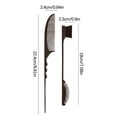 thumbnail image 2 of EGNMCR Combs for Women Coiled Hair Tip Comb Hand Push Ripple Comb Makeup Artist Set Styling Crescent Comb Crescent Comb, 2 of 2