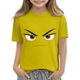 thumbnail image 7 of Piuwrlz Yellow Short Shirts Sleeve Toddler Boys Graphic T-Shirts Pullover T Shirts Yellow Size 3 Years, 7 of 7