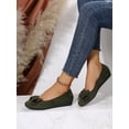 thumbnail image 3 of Women's Comfortable Round Toe Flats - Fashion Bowknot Dress Shoes, Slip On Casual Party, 3 of 14