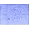 thumbnail image 1 of Ahgly Company Machine Washable Indoor Rectangle Oriental Blue Traditional Area Rugs, 7' x 9', 1 of 4
