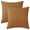 Light Brown, variant on REGALWOVEN 2Pcs Plush Faux Fur Decorative Pillow Covers Striped Cushion Covers for Sofa Beige 16" x 16"