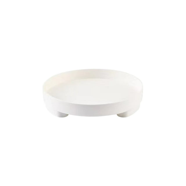Scandinavian-Inspired Plastic Tea Tray for Living Room, Multi-Purpose Rectangle Serving Tray for Cups, Snacks, and Fruits, Lightweight and Space-Saving Design