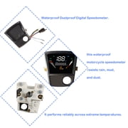 Motorcycle Dashboard Speedometer Tachometer Motorcycle Digital Odometer For Honda C-70, Waterproof Motorcycle Speedometer -black